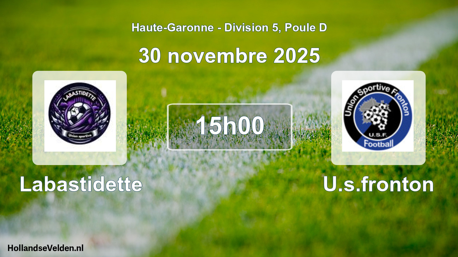 Match programmé: Labastidette - U.s.fronton (30 novembre 2025)