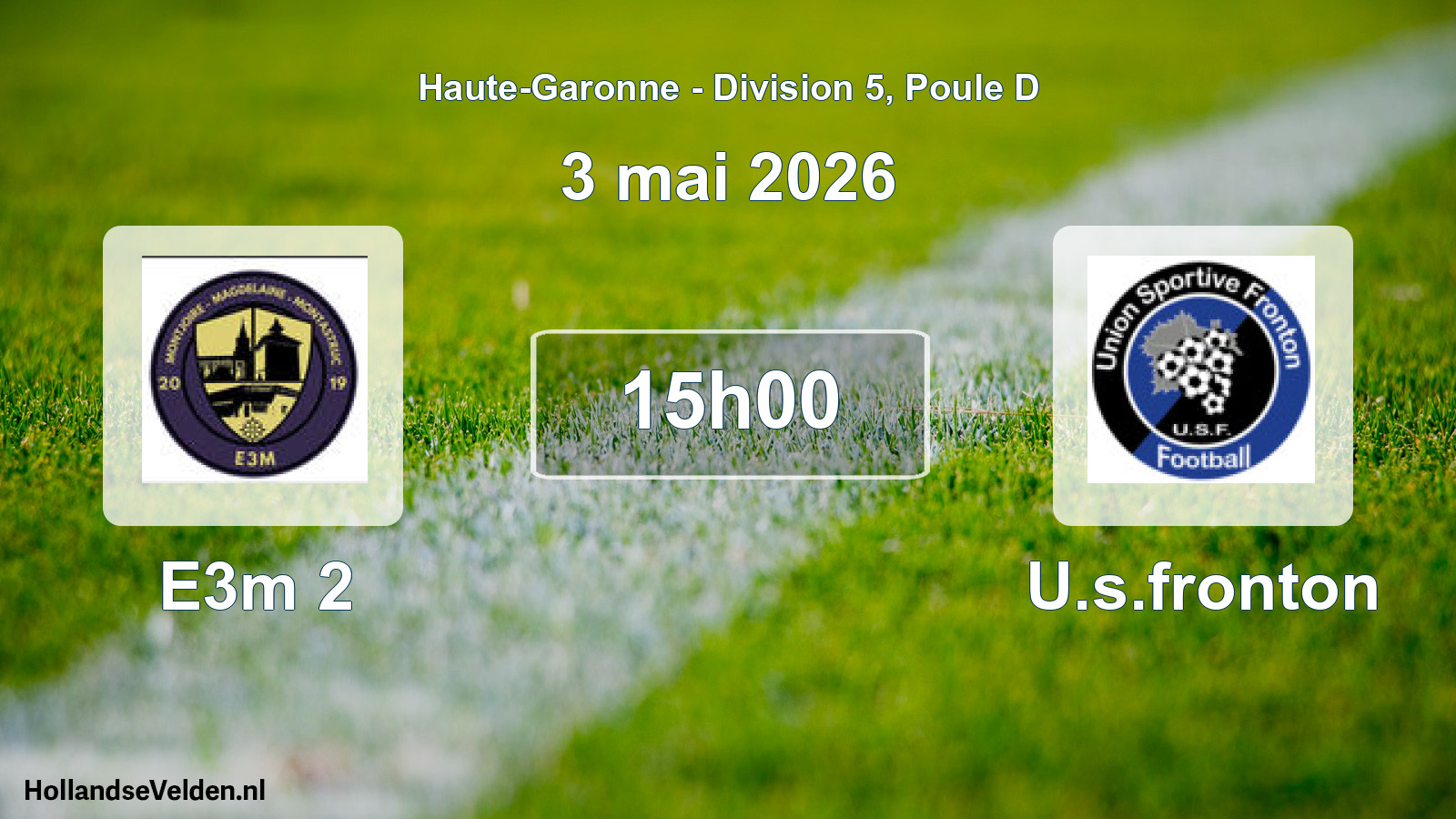 Scheduled Match: E3m 2 - U.s.fronton (3 May 2026)