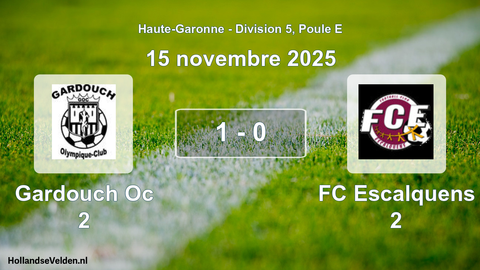 Gespeelde wedstrijd: Gardouch Oc 2 - FC Escalquens 2 1 - 0 (15 november 2025)