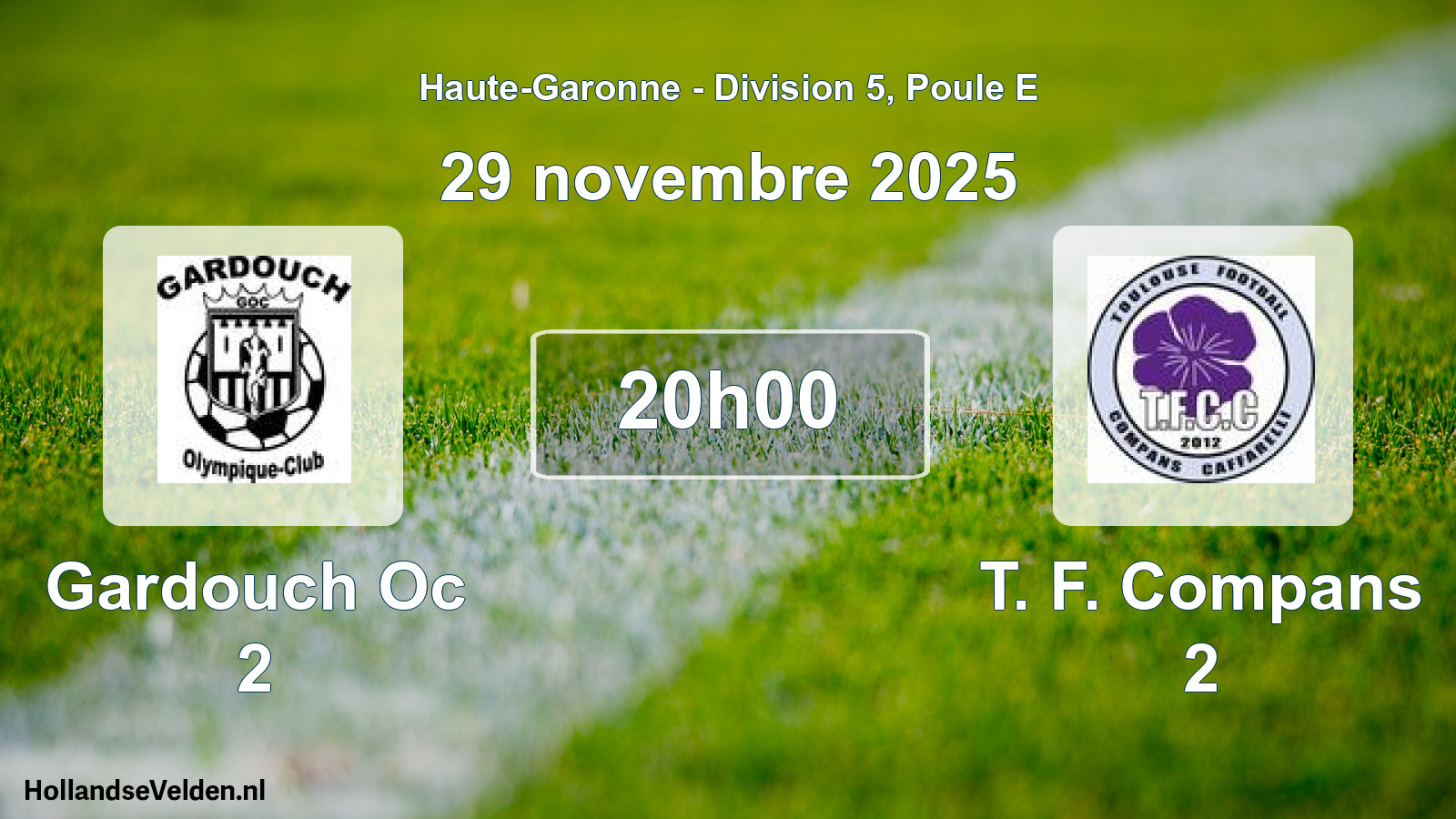 Match programmé: Gardouch Oc 2 - T. F. Compans 2 (29 novembre 2025)