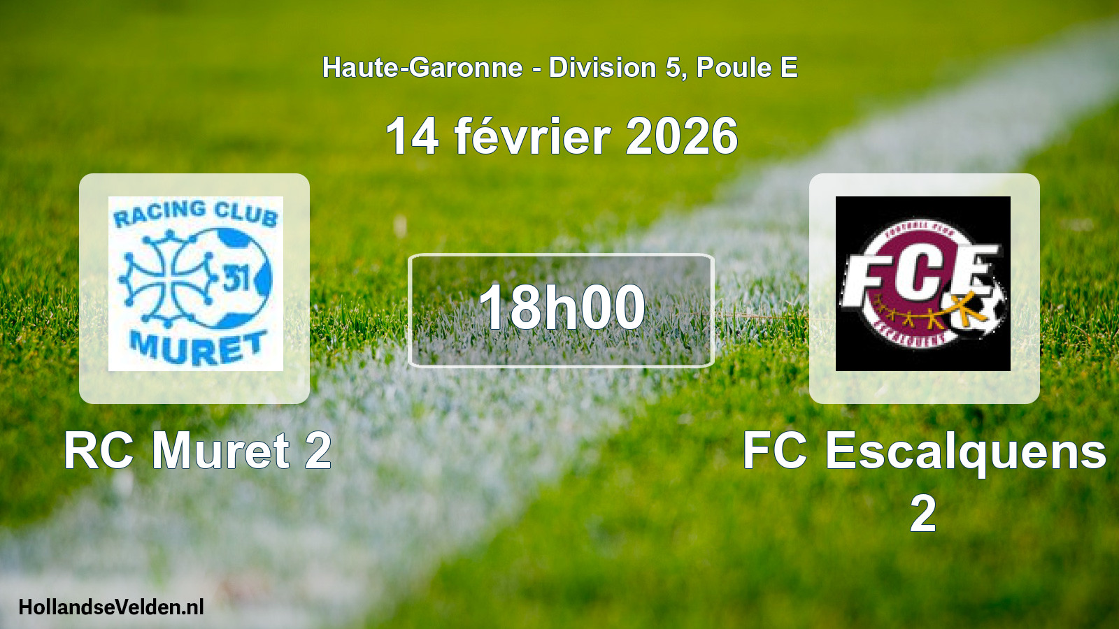 Scheduled Match: RC Muret 2 - FC Escalquens 2 (14 February 2026)