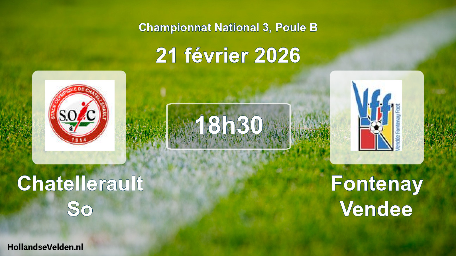 Geplande wedstrijd: Chatellerault So - Fontenay Vendee (21 februari 2026)