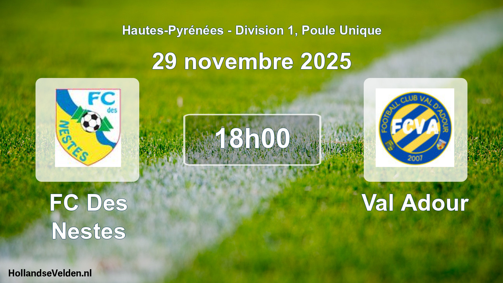 Scheduled Match: FC Des Nestes - Val Adour (29 November 2025)