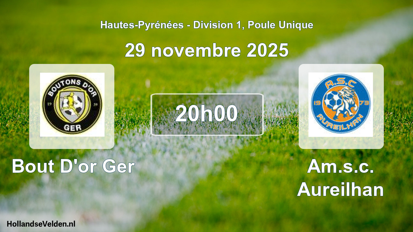 Scheduled Match: Bout D'or Ger - Am.s.c. Aureilhan (29 November 2025)
