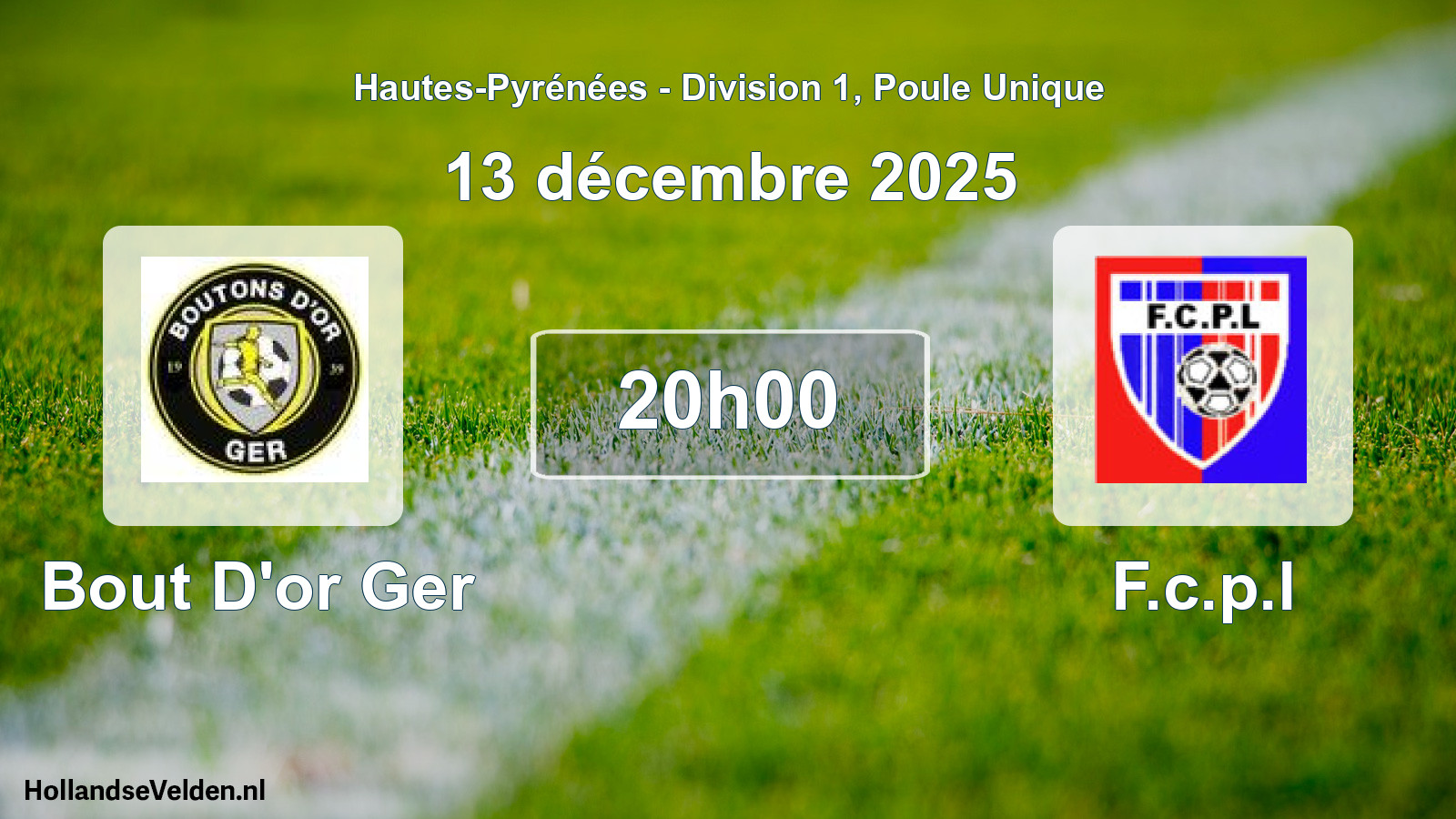 Scheduled Match: Bout D'or Ger - F.c.p.l (13 December 2025)
