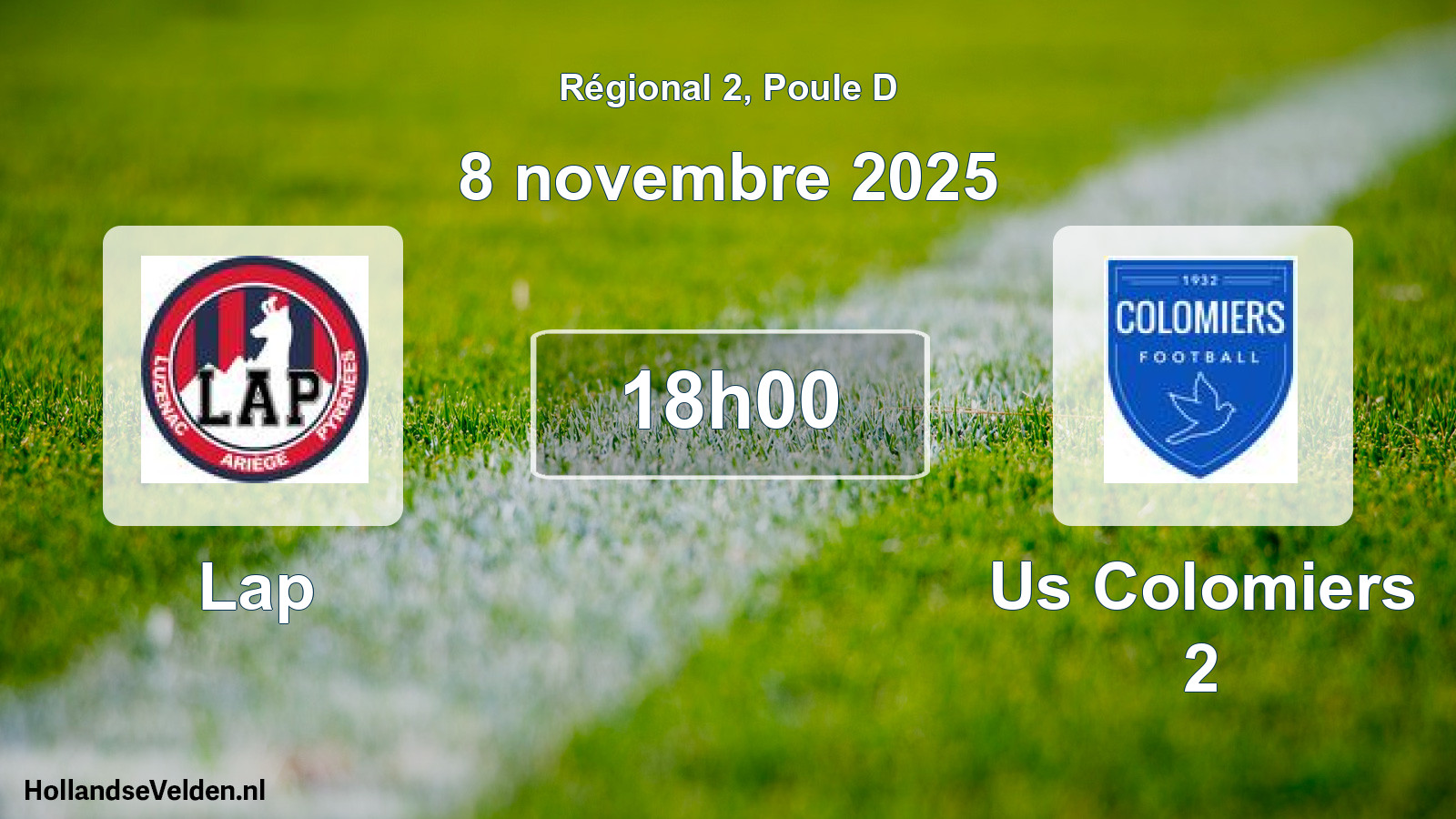 Geplande wedstrijd: Lap - Us Colomiers 2 (8 novembre 2025)