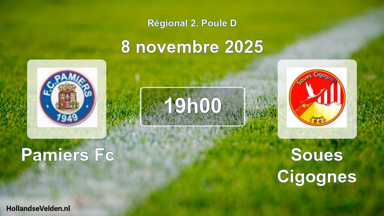 Geplande wedstrijd: Pamiers Fc - Soues Cigognes (8 november 2025)