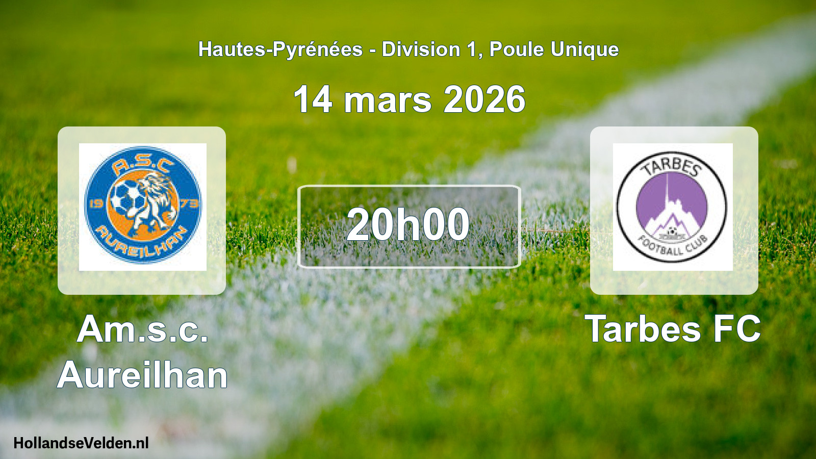 Scheduled Match: Am.s.c. Aureilhan - Tarbes FC (14 March 2026)