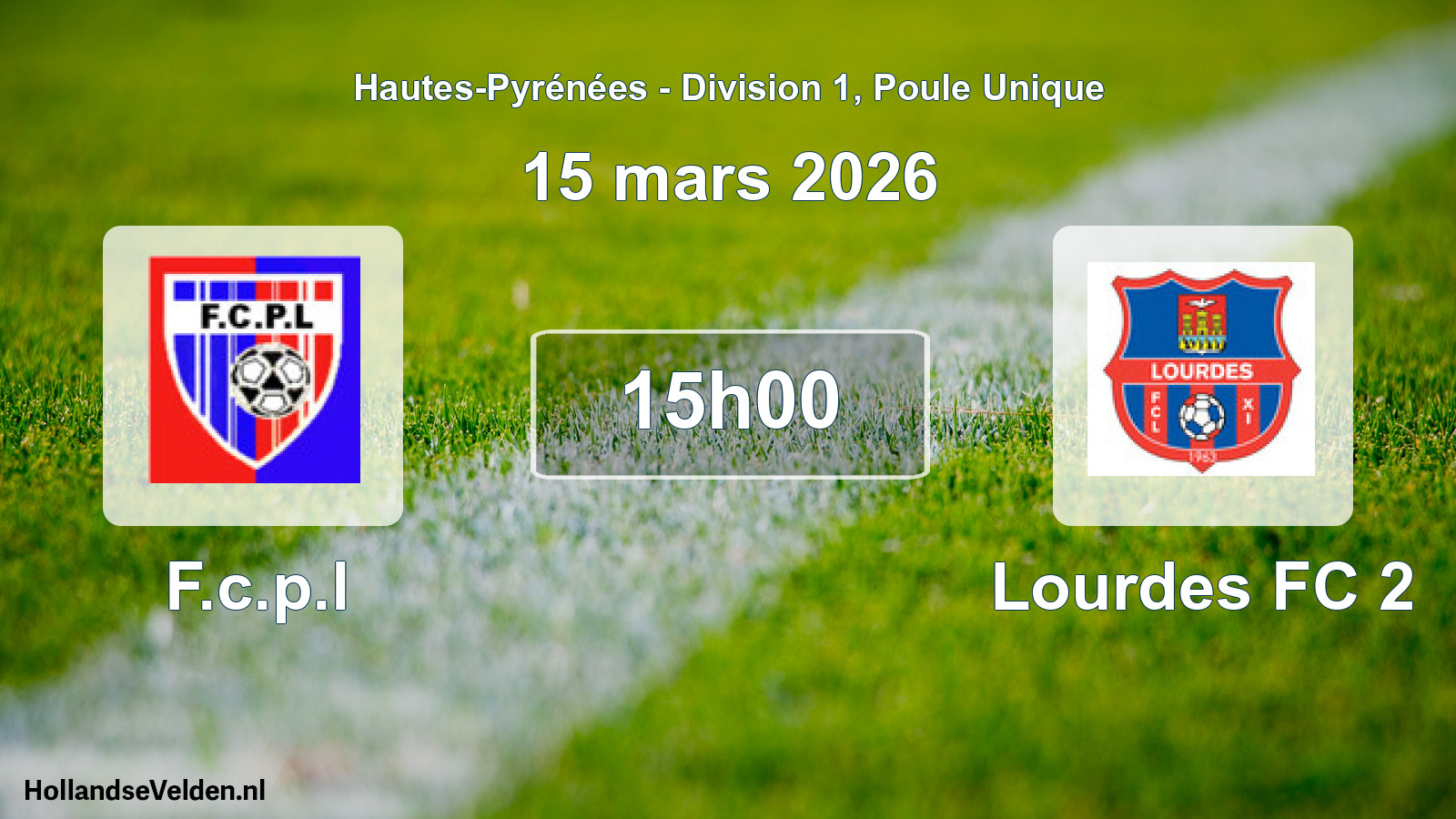 Scheduled Match: F.c.p.l - Lourdes FC 2 (15 March 2026)