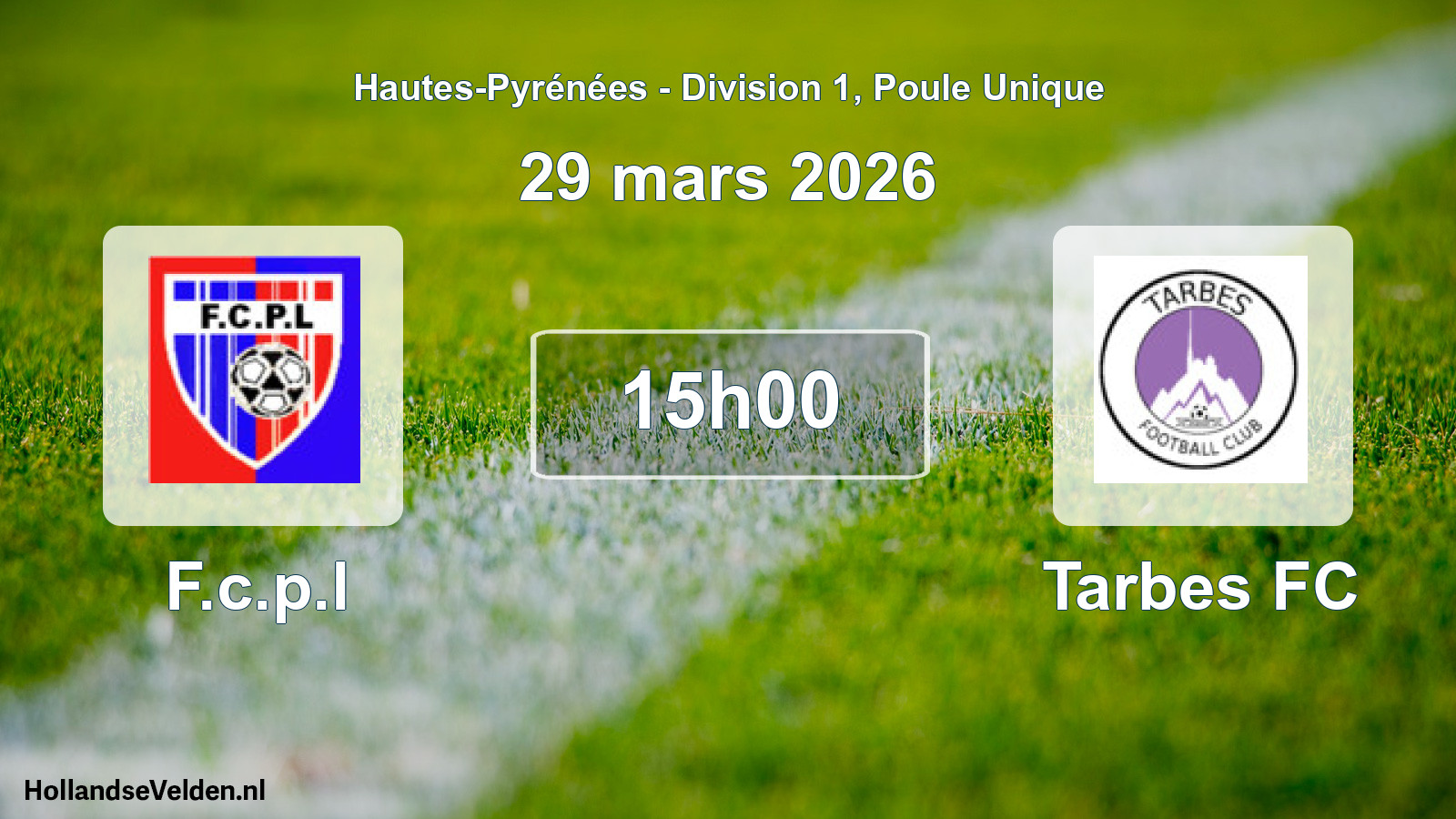 Scheduled Match: F.c.p.l - Tarbes FC (29 March 2026)