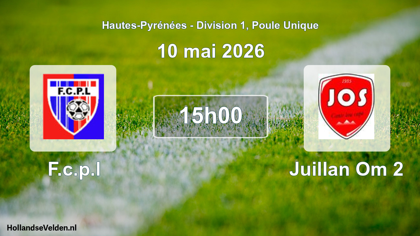 Scheduled Match: F.c.p.l - Juillan Om 2 (10 May 2026)