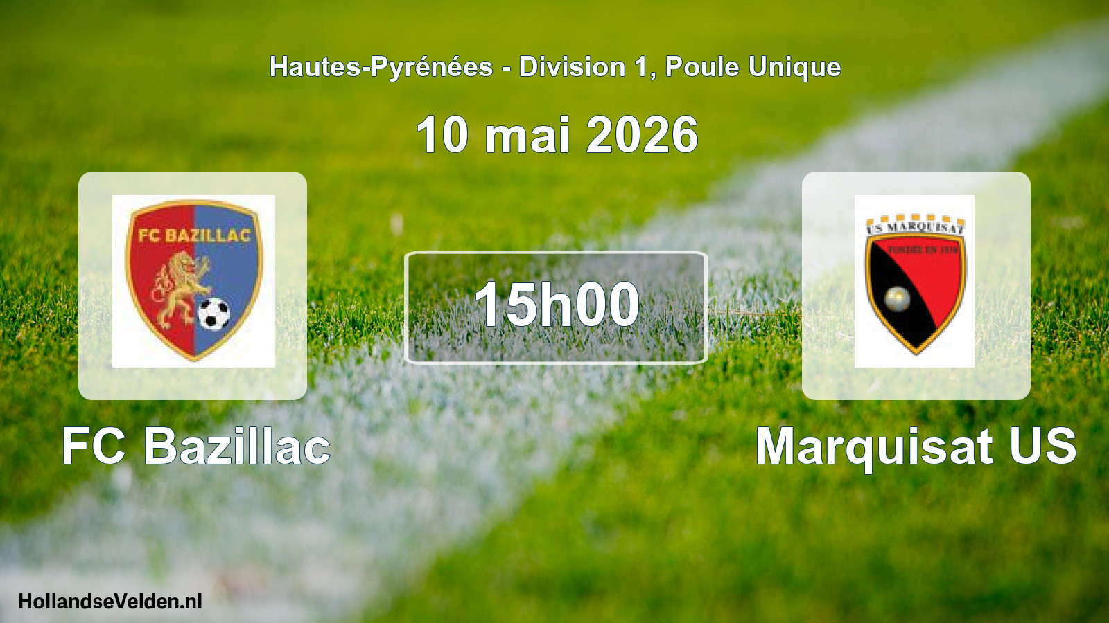 Scheduled Match: FC Bazillac - Marquisat US (10 May 2026)