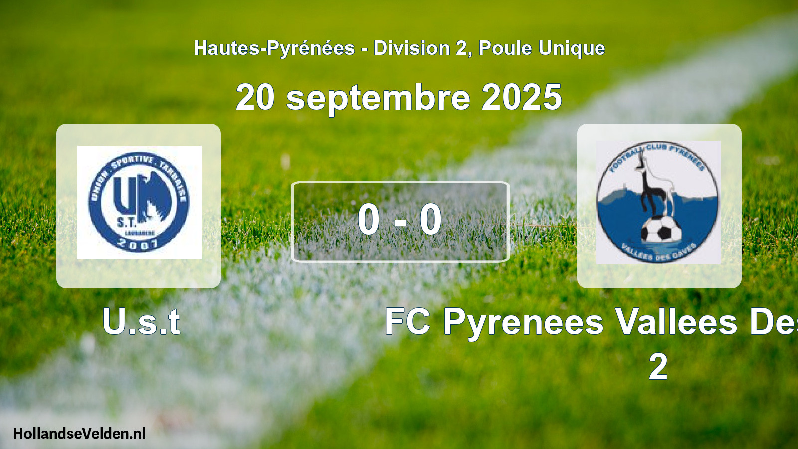 Total number of matches played: U.s.t - FC Pyrenees Vallees Des Gaves 2 0 - 0 (20 September 2025)