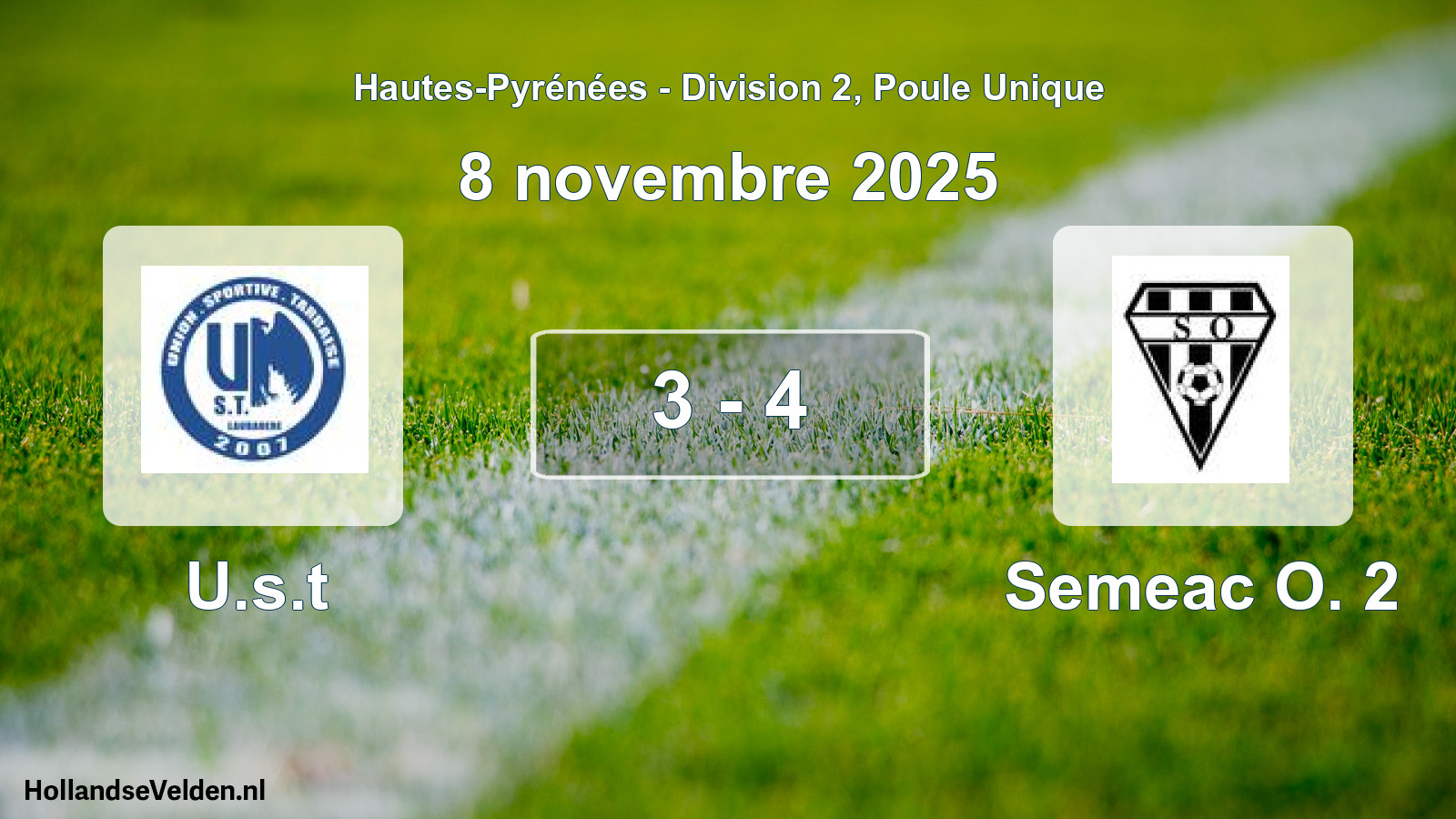 Total number of matches played: U.s.t - Semeac O. 2 3 - 4 (8 November 2025)