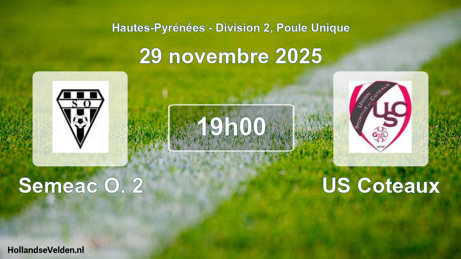 Scheduled Match: Semeac O. 2 - US Coteaux (29 November 2025)