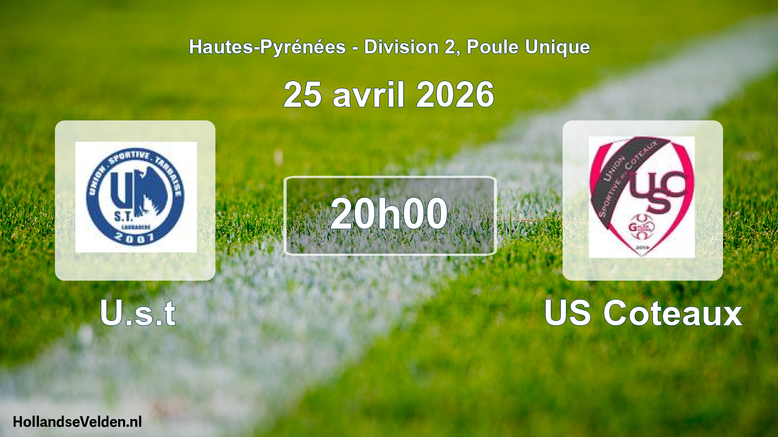 Match programmé: U.s.t - US Coteaux (25 avril 2026)