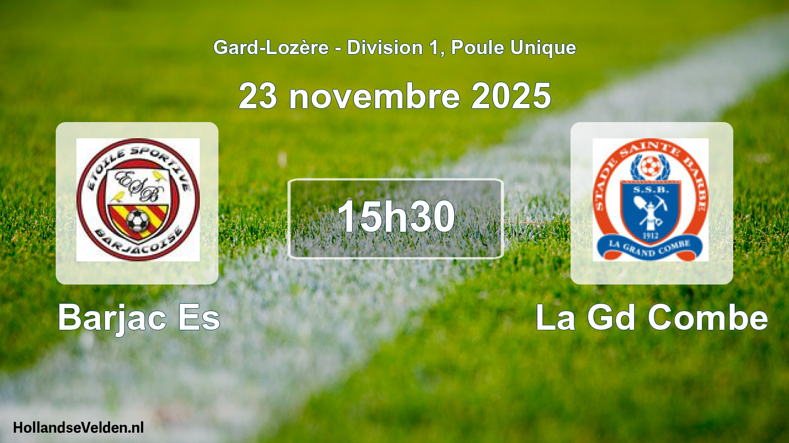 Scheduled Match: Barjac Es - La Gd Combe (23 November 2025)