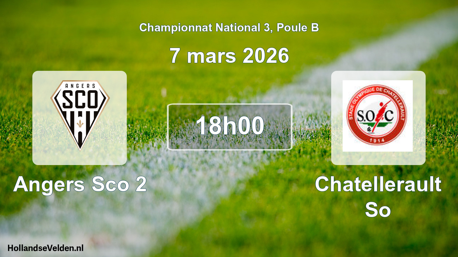 Scheduled Match: Angers Sco 2 - Chatellerault So (7 March 2026)