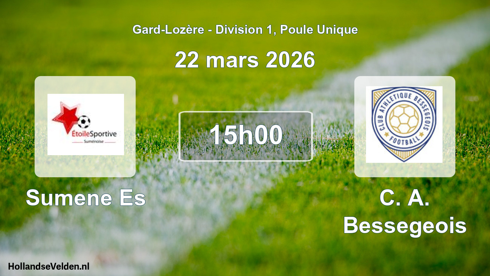 Scheduled Match: Sumene Es - C. A. Bessegeois (22 March 2026)