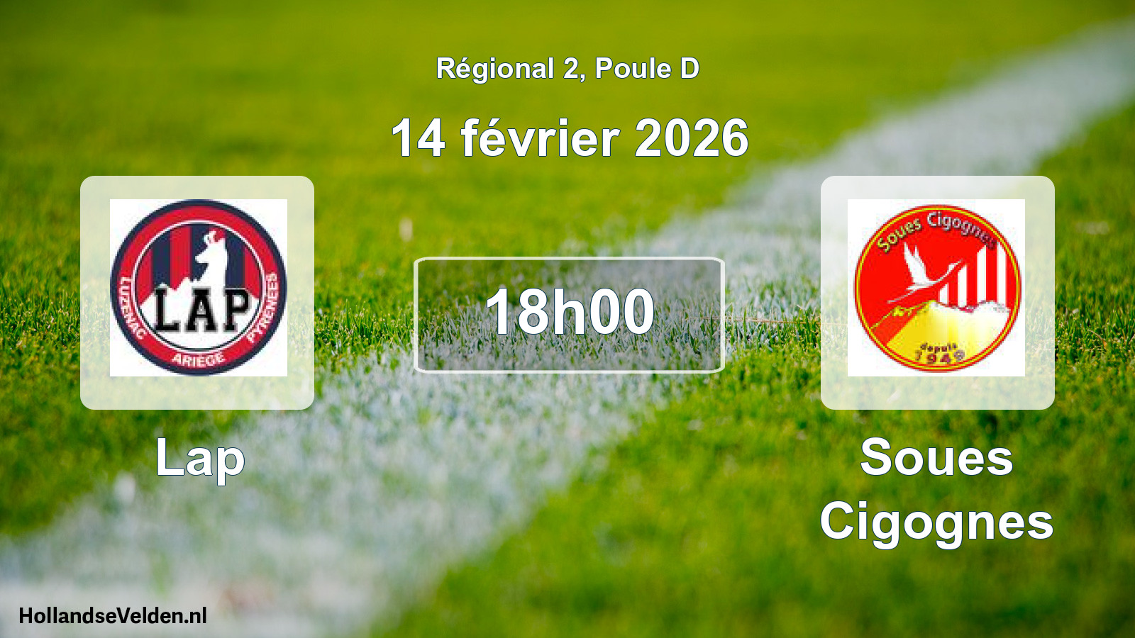 Scheduled Match: Lap - Soues Cigognes (14 February 2026)