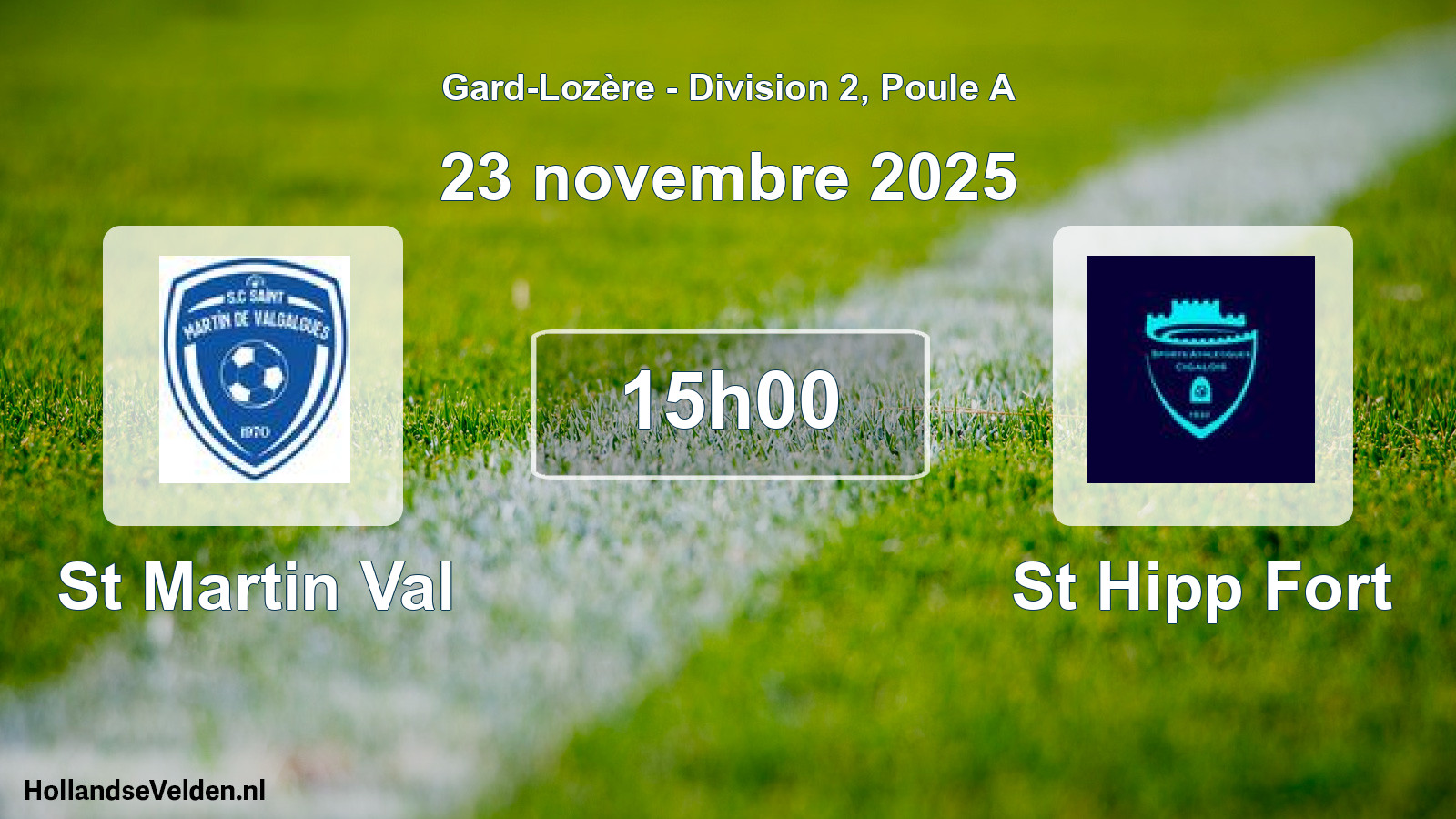 Scheduled Match: St Martin Val - St Hipp Fort (23 November 2025)