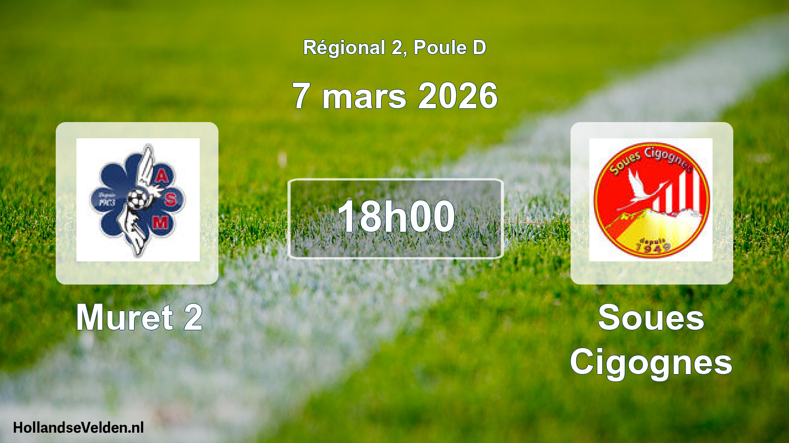 Scheduled Match: Muret 2 - Soues Cigognes (7 March 2026)