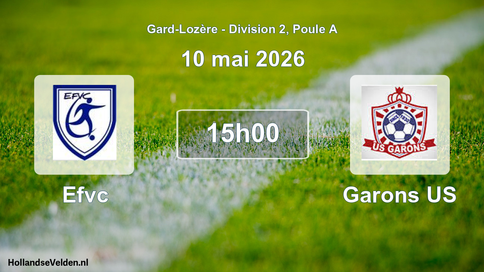 Scheduled Match: Efvc - Garons US (10 May 2026)