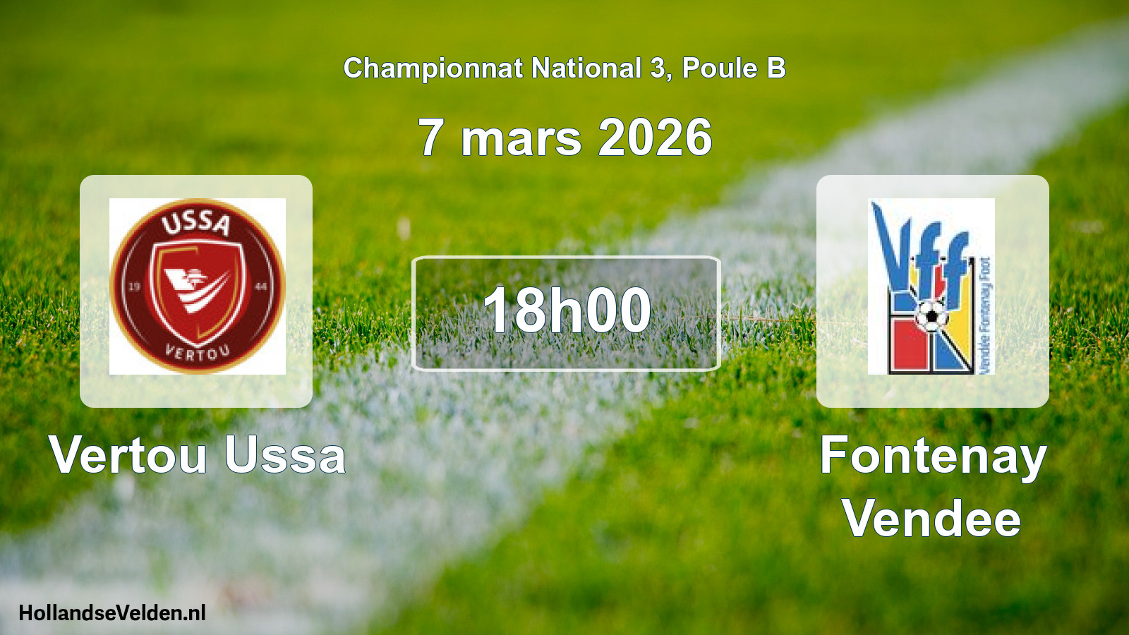 Geplande wedstrijd: Vertou Ussa - Fontenay Vendee (7 maart 2026)