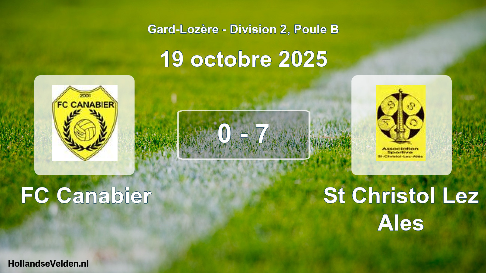 Total number of matches played: FC Canabier - St Christol Lez Ales 0 - 7 (19 October 2025)