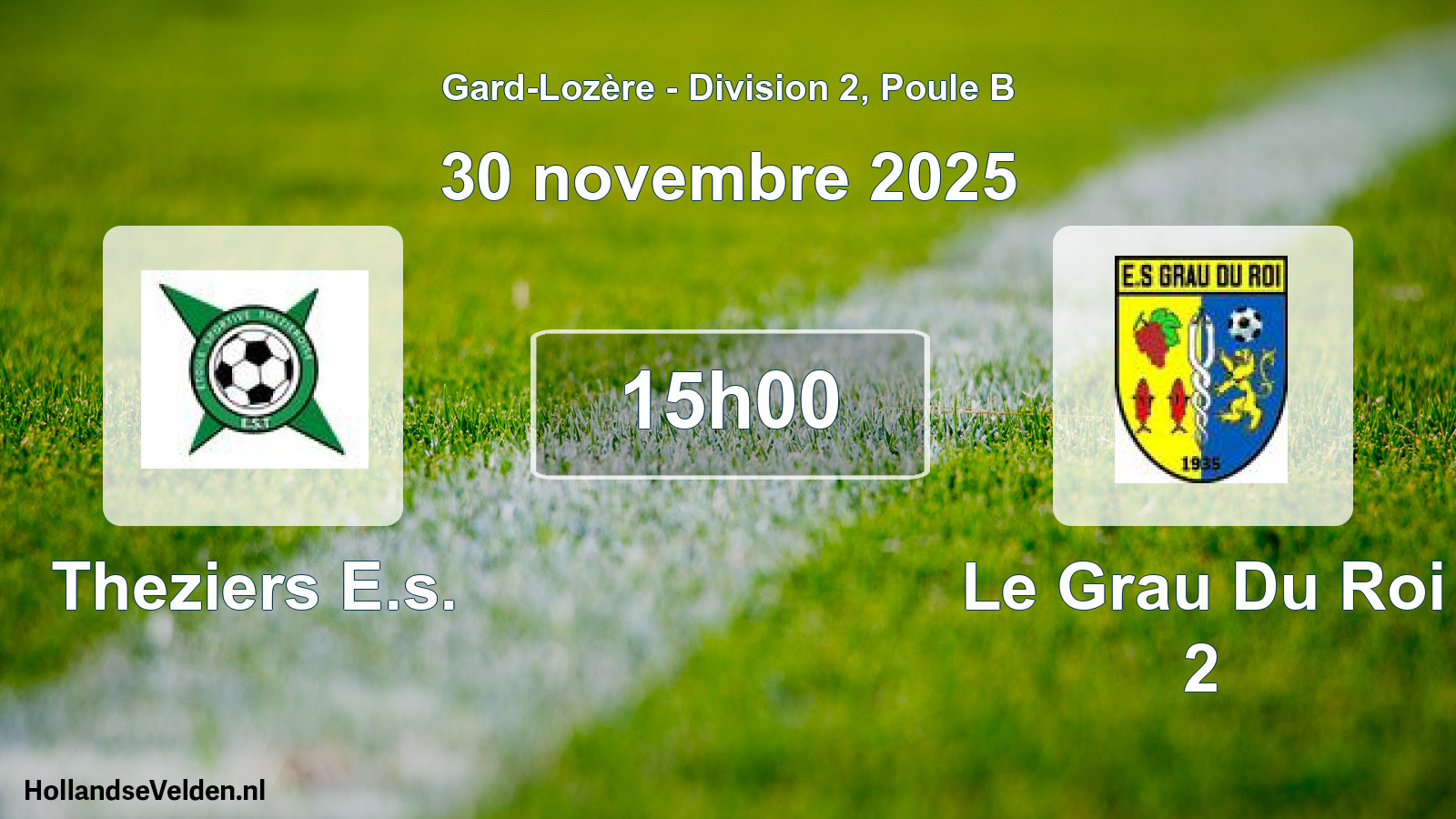 Match programmé: Theziers E.s. - Le Grau Du Roi 2 (30 novembre 2025)