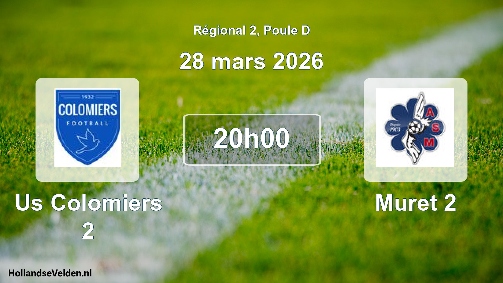 Scheduled Match: Us Colomiers 2 - Muret 2 (28 March 2026)