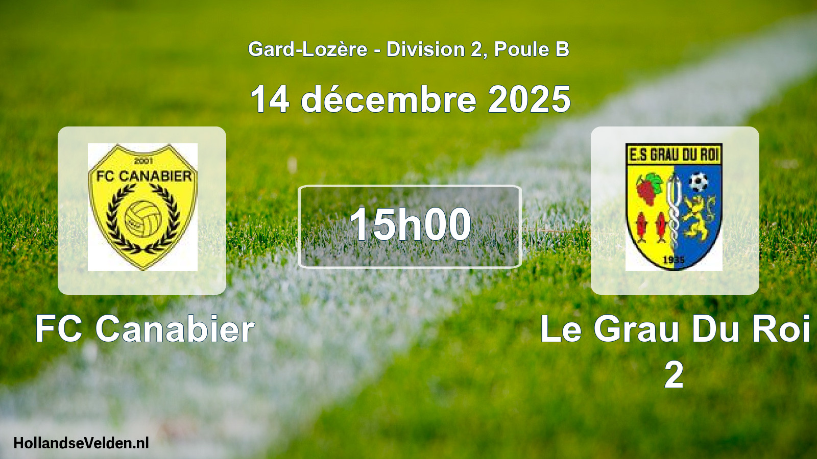 Scheduled Match: FC Canabier - Le Grau Du Roi 2 (14 December 2025)