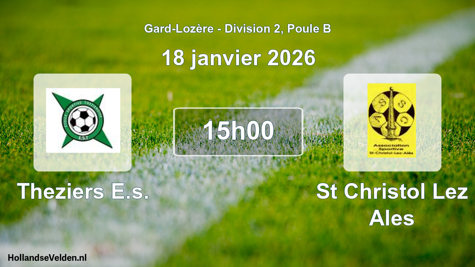 Scheduled Match: Theziers E.s. - St Christol Lez Ales (18 January 2026)