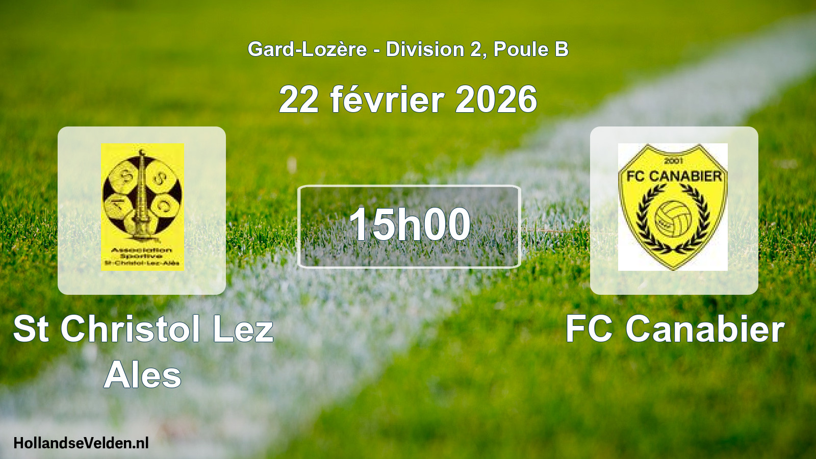 Scheduled Match: St Christol Lez Ales - FC Canabier (22 February 2026)