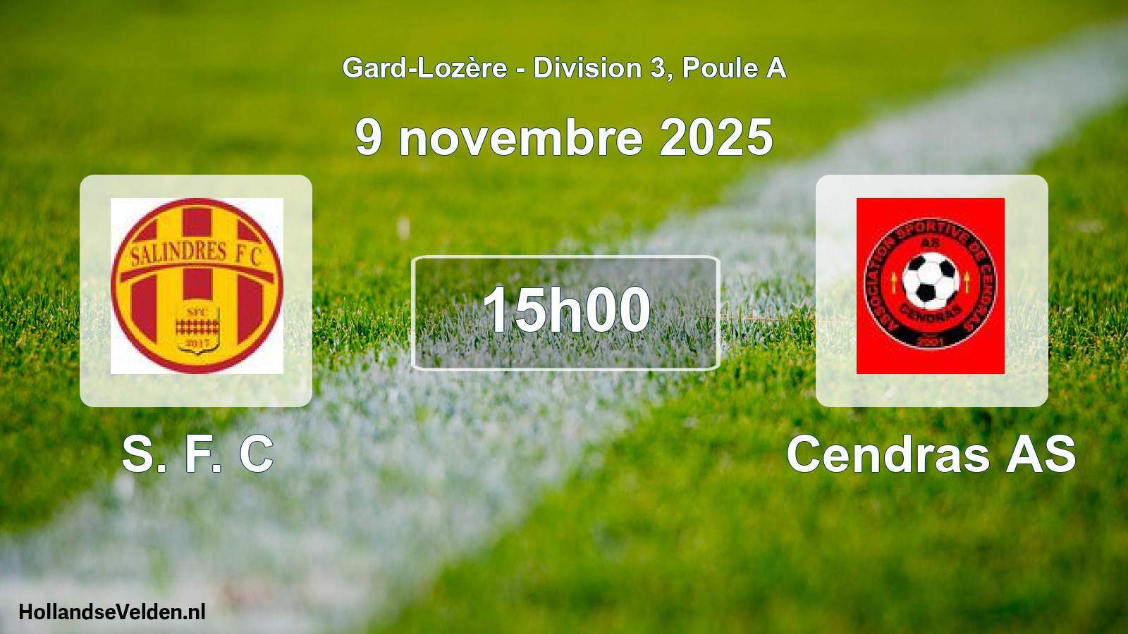 Scheduled Match: S. F. C - Cendras AS (9 November 2025)