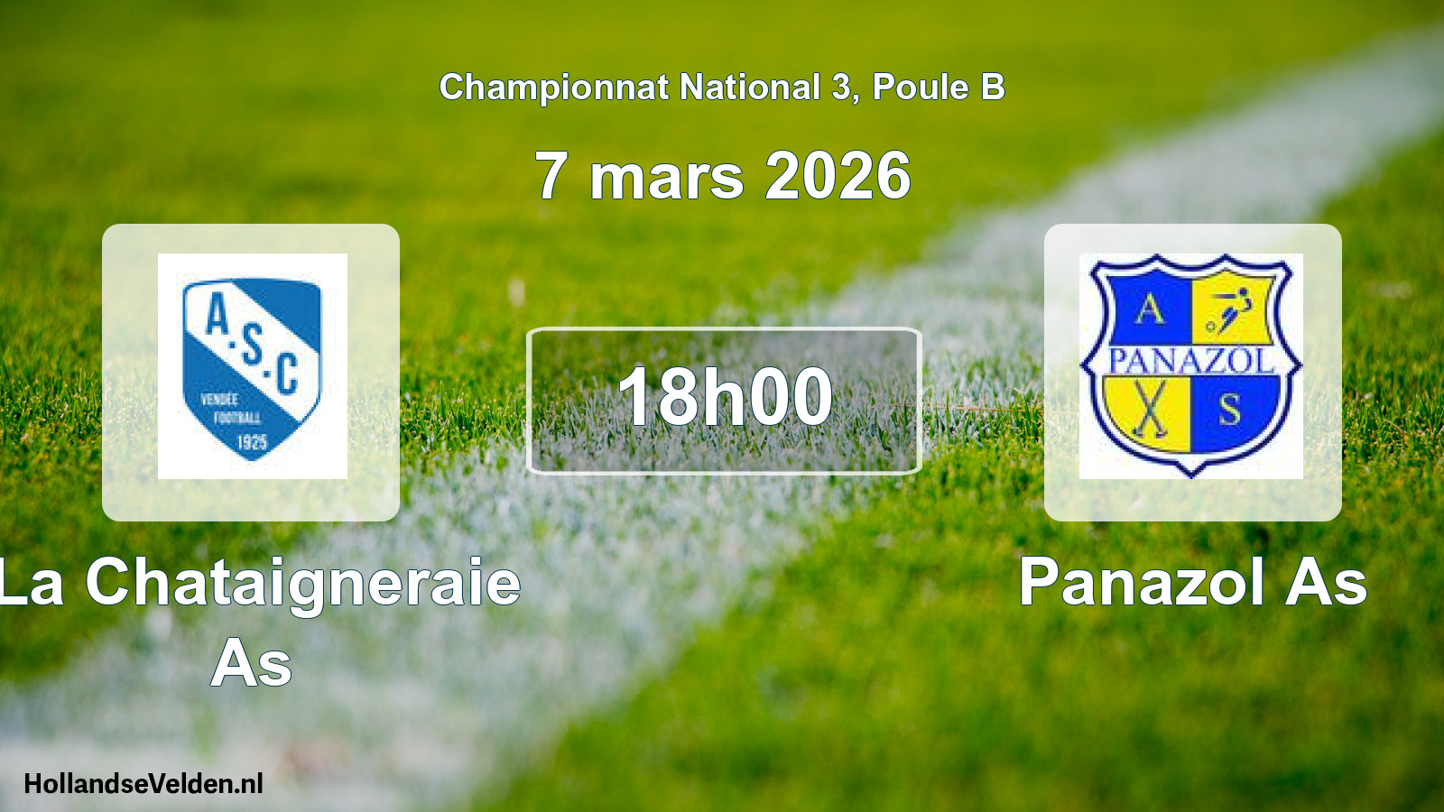 Scheduled Match: La Chataigneraie As - Panazol As (7 March 2026)