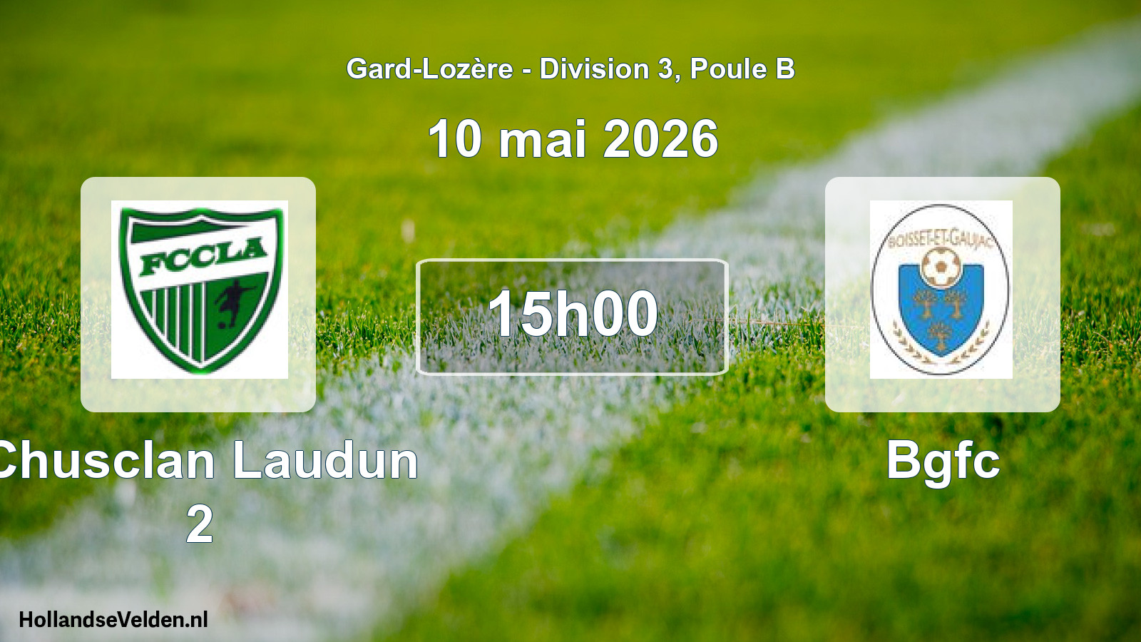 Scheduled Match: Chusclan Laudun 2 - Bgfc (10 May 2026)