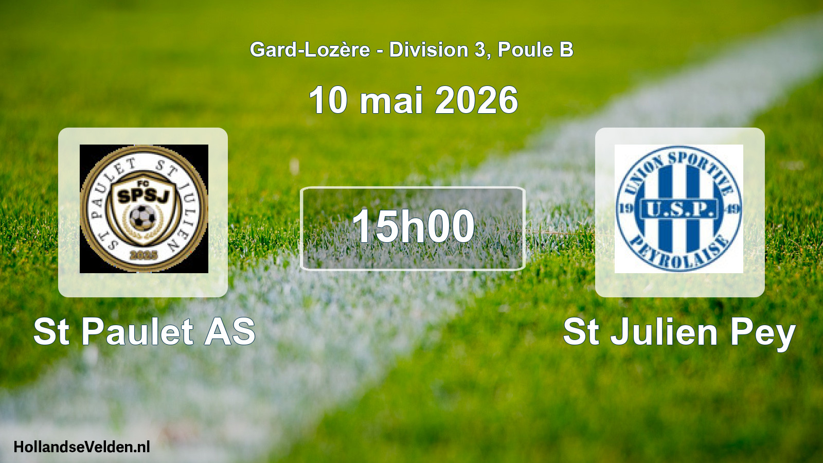 Scheduled Match: St Paulet AS - St Julien Pey (10 May 2026)