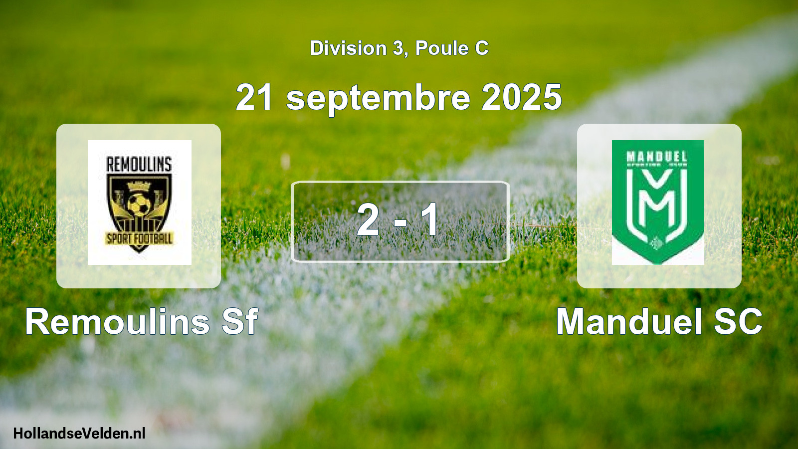 Total number of matches played: Remoulins Sf - Manduel SC 2 - 1 (21 September 2025)