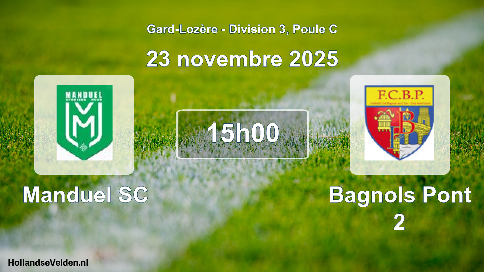 Scheduled Match: Manduel SC - Bagnols Pont 2 (23 November 2025)