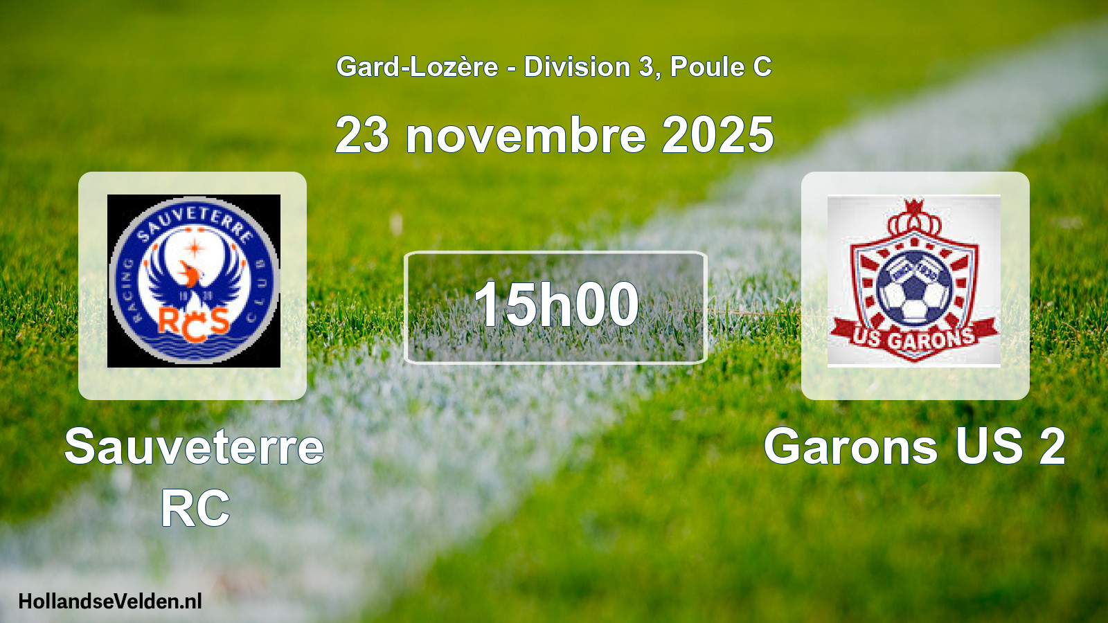Match programmé: Sauveterre RC - Garons US 2 (23 novembre 2025)