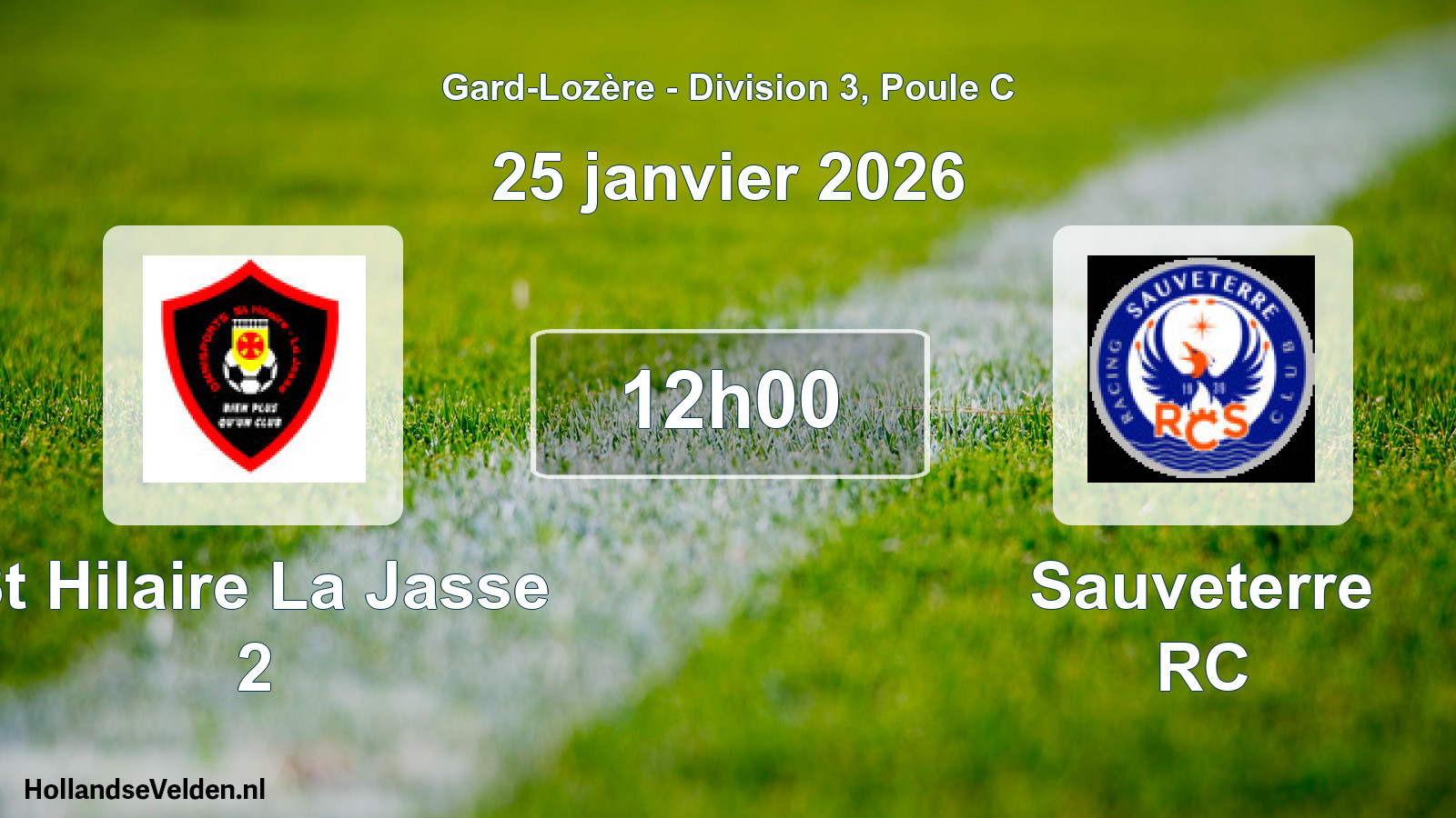 Scheduled Match: St Hilaire La Jasse 2 - Sauveterre RC (25 January 2026)