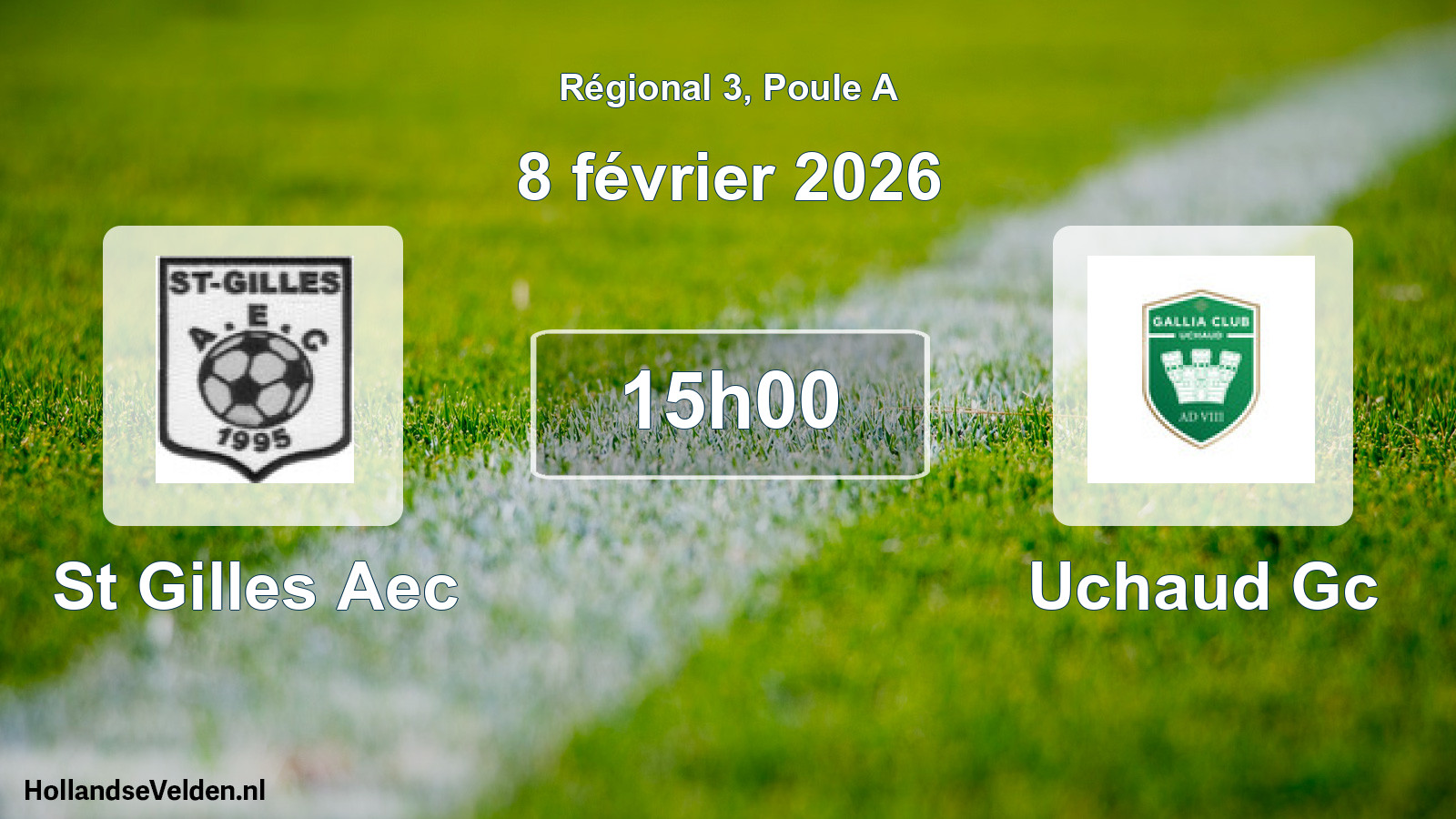 Scheduled Match: St Gilles Aec - Uchaud Gc (8 February 2026)