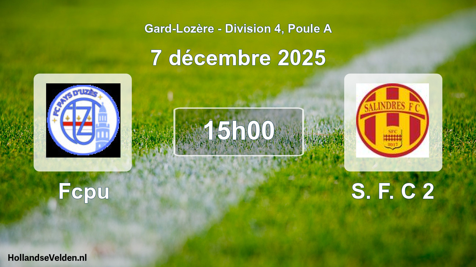 Geplande wedstrijd: Fcpu - S. F. C 2 (7 december 2025)