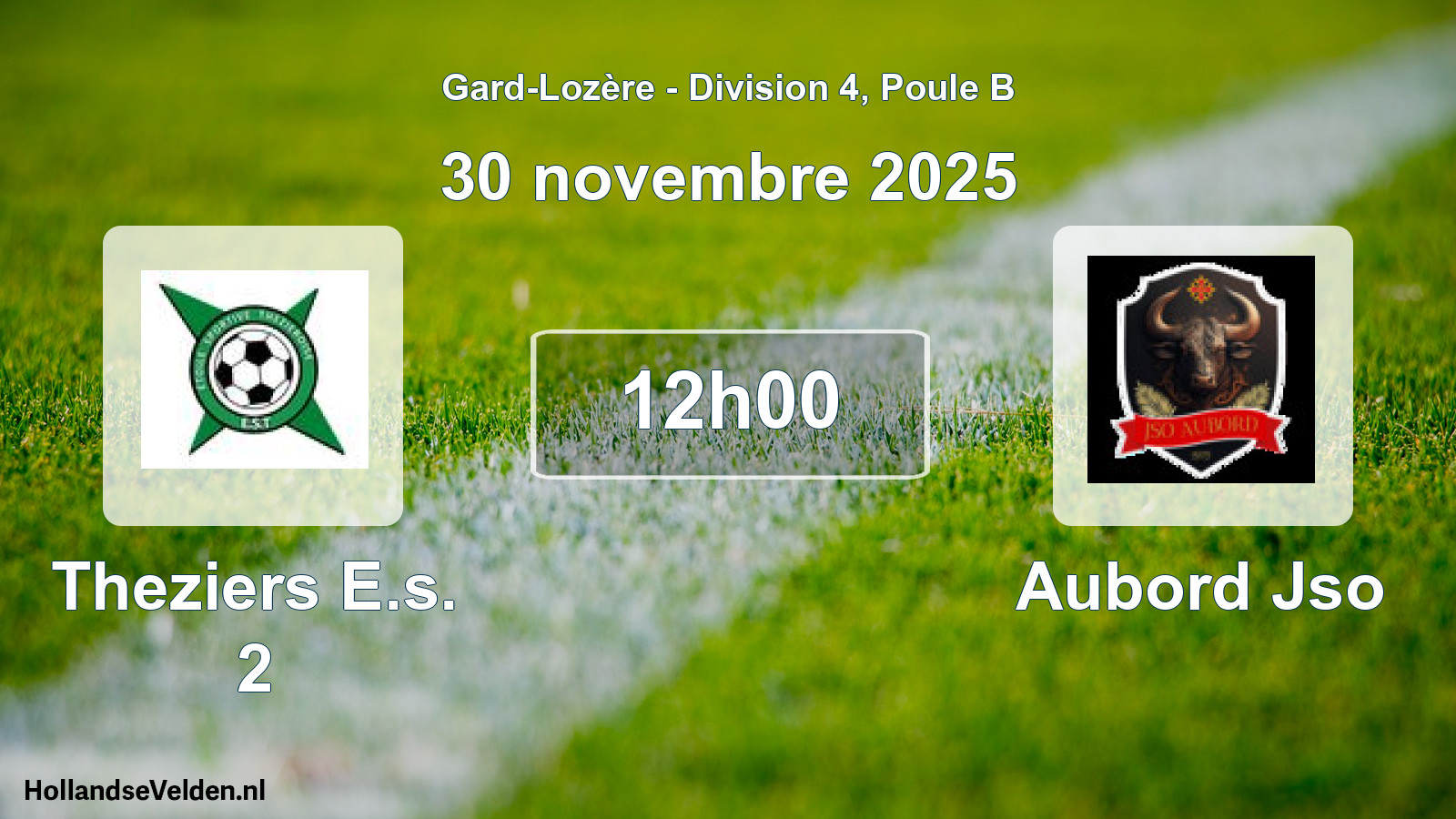Scheduled Match: Theziers E.s. 2 - Aubord Jso (30 November 2025)