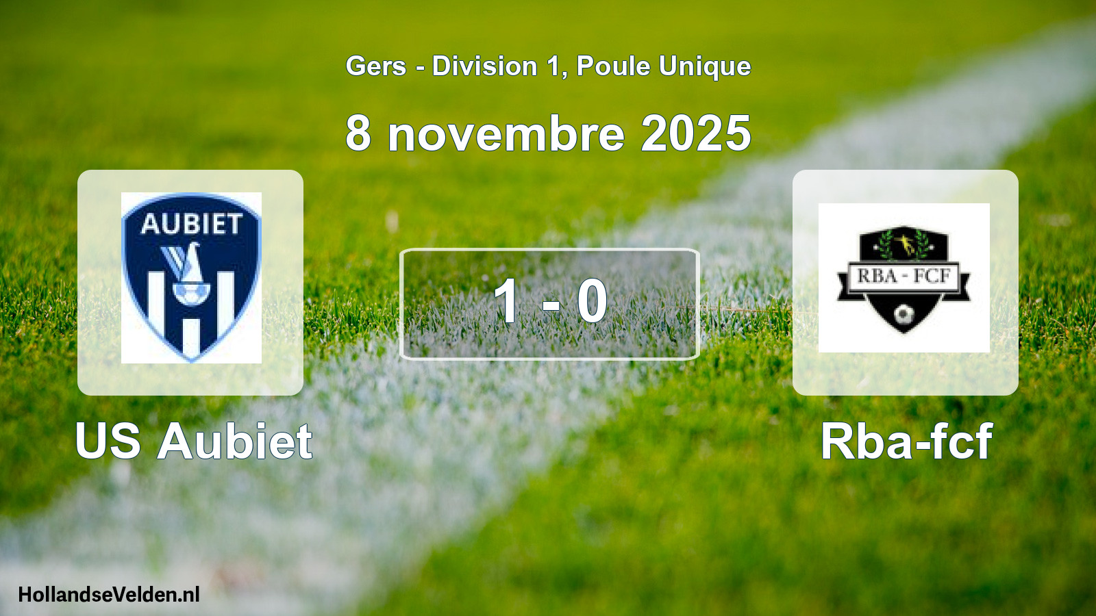 Match joué: US Aubiet - Rba-fcf 1 - 0 (8 novembre 2025)
