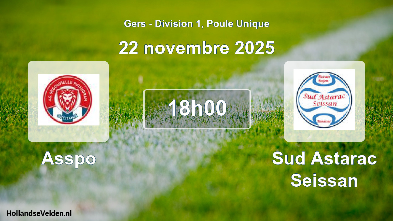 Scheduled Match: Asspo - Sud Astarac Seissan (22 November 2025)