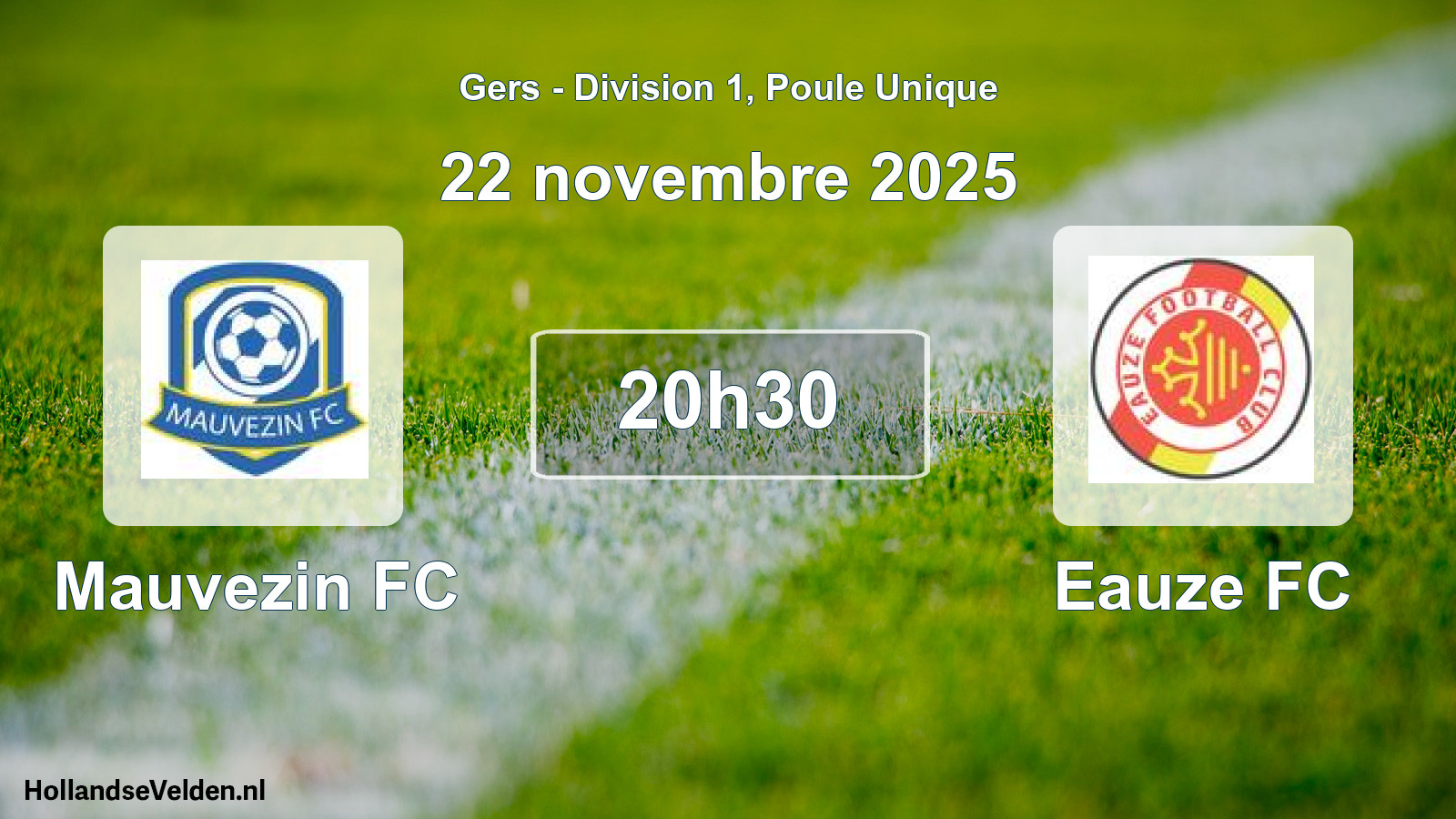 Match programmé: Mauvezin FC - Eauze FC (22 novembre 2025)