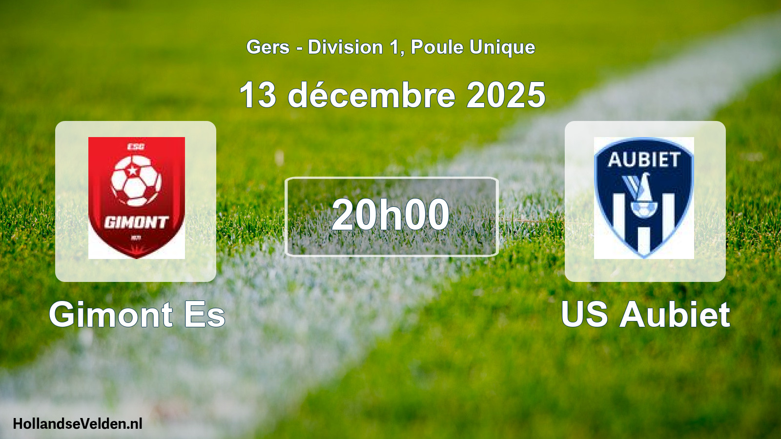 Geplande wedstrijd: Gimont Es - US Aubiet (13 december 2025)