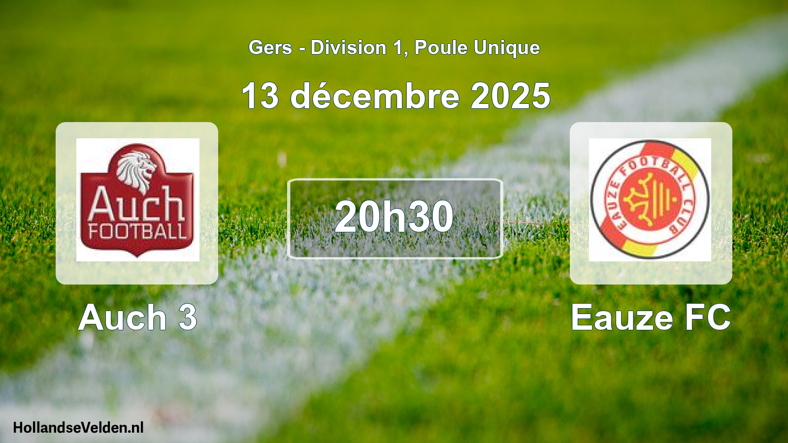 Scheduled Match: Auch 3 - Eauze FC (13 December 2025)